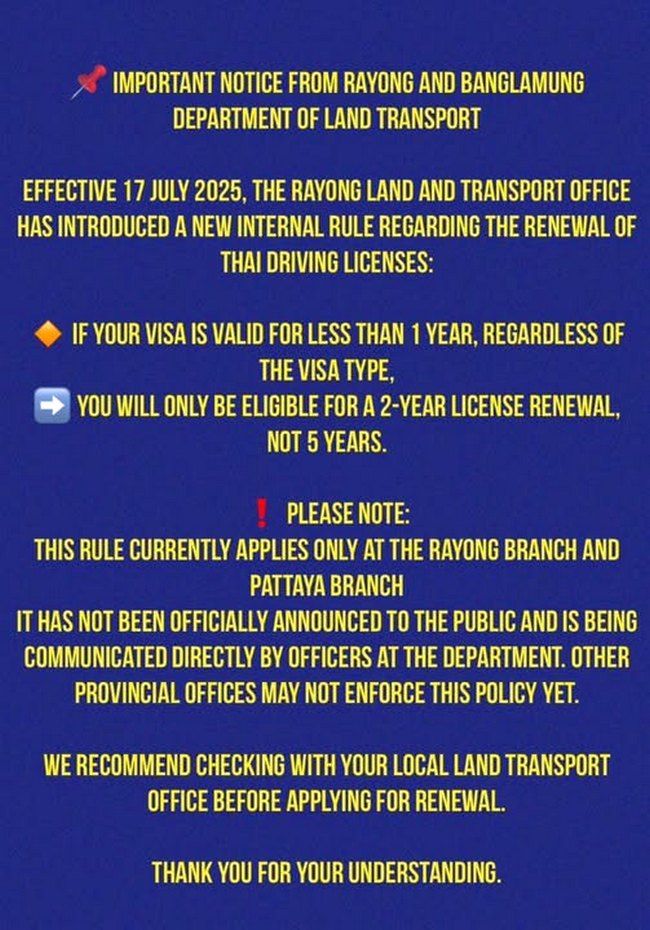 Экспаты в Паттайе обеспокоены ужесточением правил получения водительских прав