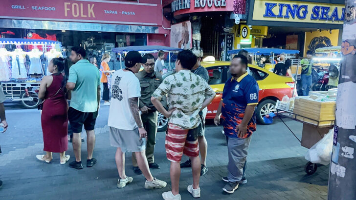 Японский турист предупреждает о попытке кражи на пешеходной улице Паттайи