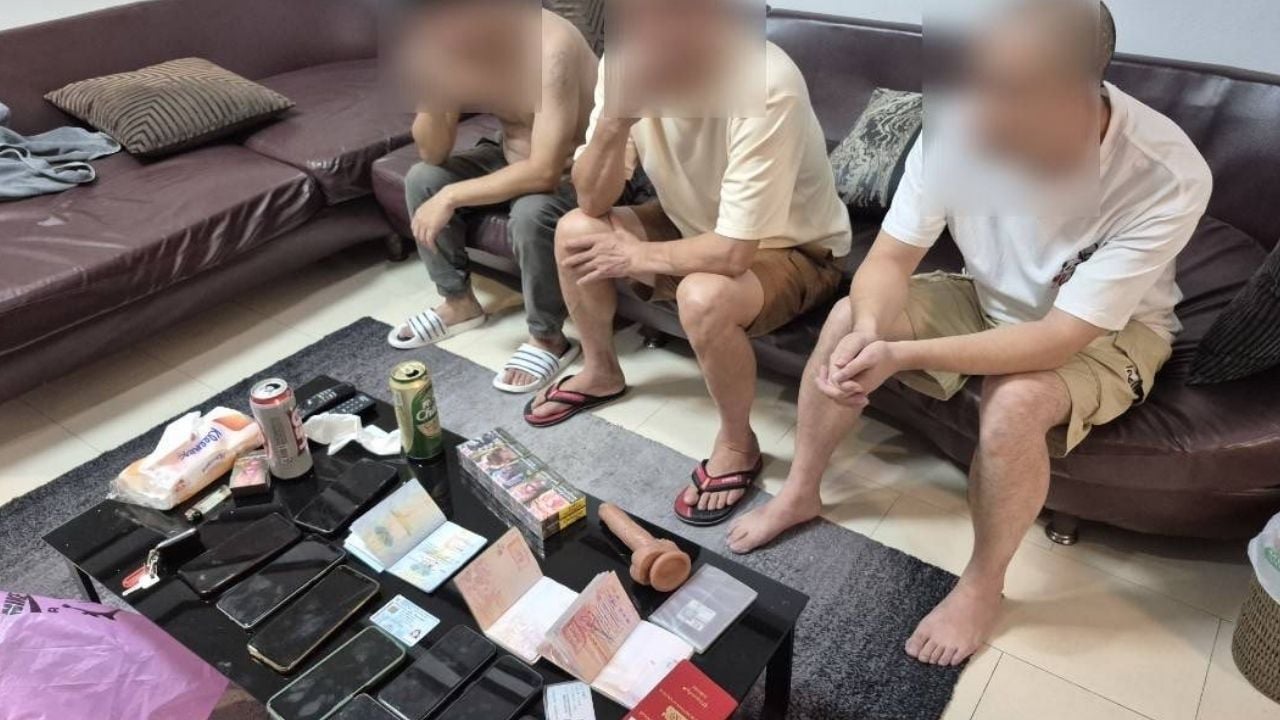 3 китайца и 2 лаоса арестованы за прямую трансляцию секса из виллы с бассейном в Паттайе
