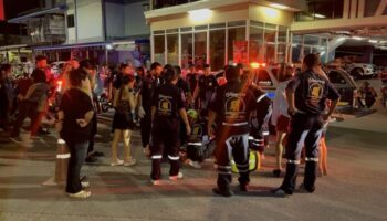 Британский ویلли-стонт вызывает серьезную аварию в Паттайе