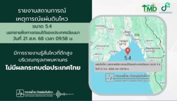 Здания Бангкока трясутся, когда землетрясение магнитудой 5,4 происходит у побережья Мьянмы