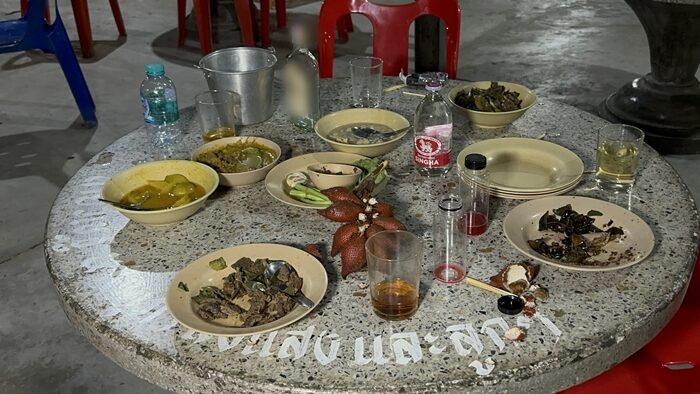 Мужчина ранен в храме в Пхаттхалунге во время похорон.