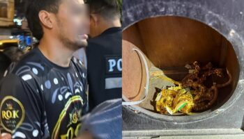 Пойман! Одинокий грабитель ‘Райдер’ завладел 163 батами золота в торговом центре Банг Бо