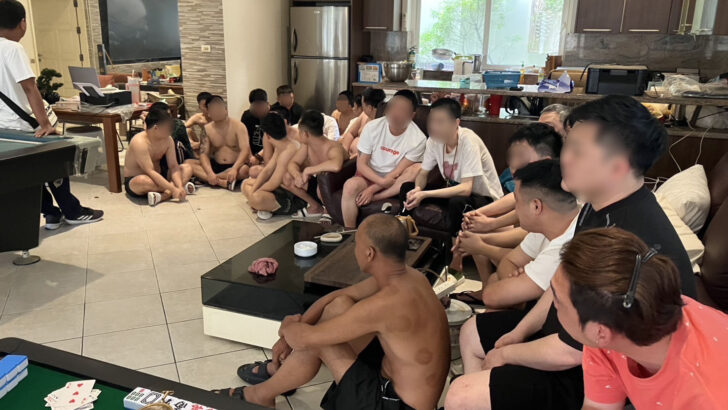 Полиция арестовала 26 китайцев в организации ростовщиков в роскошной вилле Паттайи