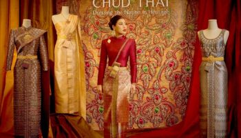 Принцесса Сиривааннавари представляет изысканное тайское платье Боромпхиман на выставке наследия