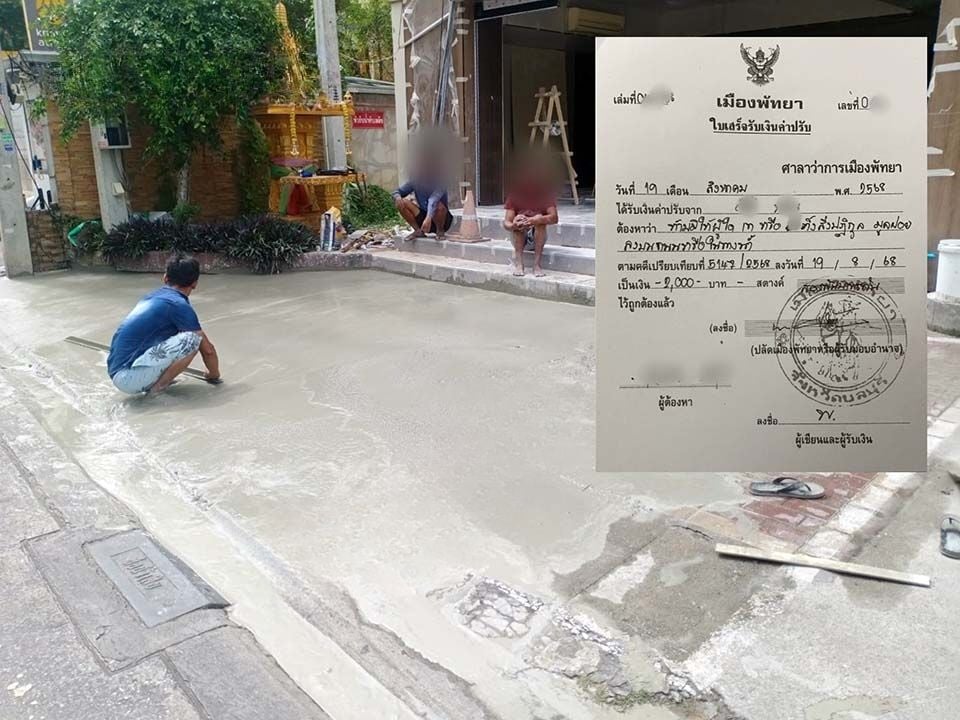 Скандал с цементом в Паттайе: Подрядчик оштрафован за сброс сточных вод