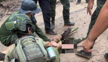 Тайский солдат лишился ноги в результате взрыва мины на границе с Камбоджей