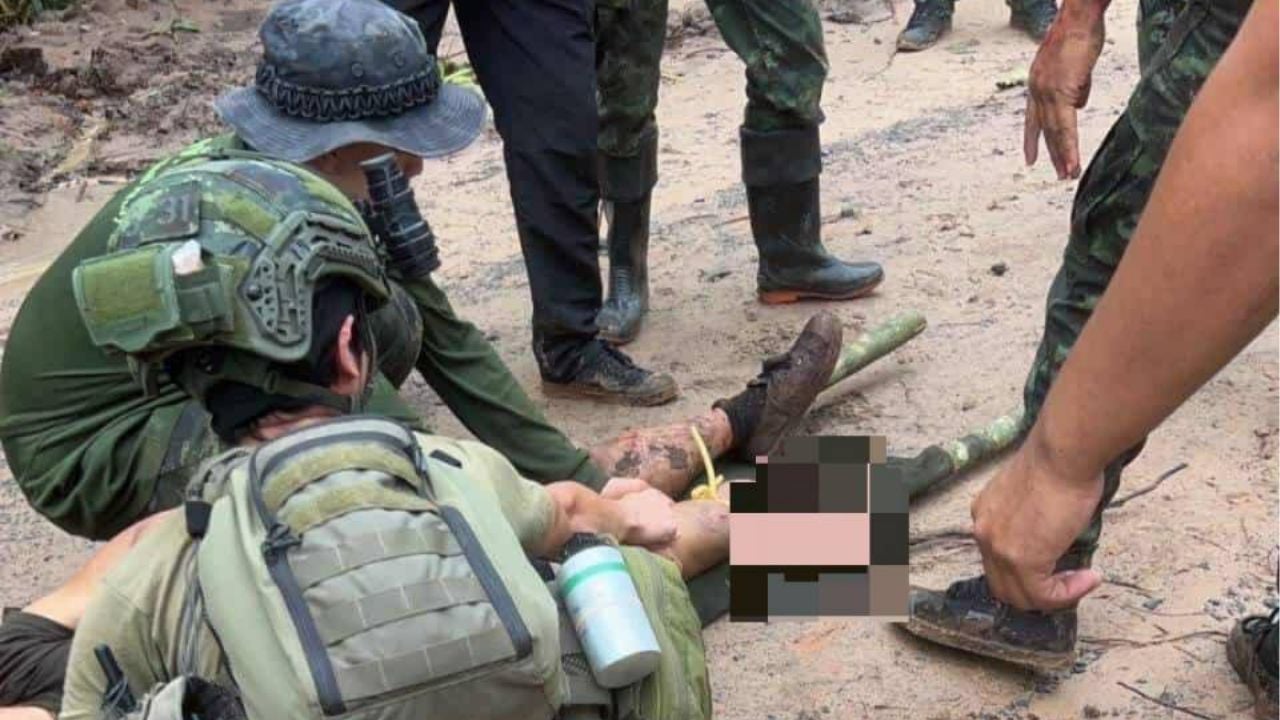 Тайский солдат лишился ноги в результате взрыва мины на границе с Камбоджей