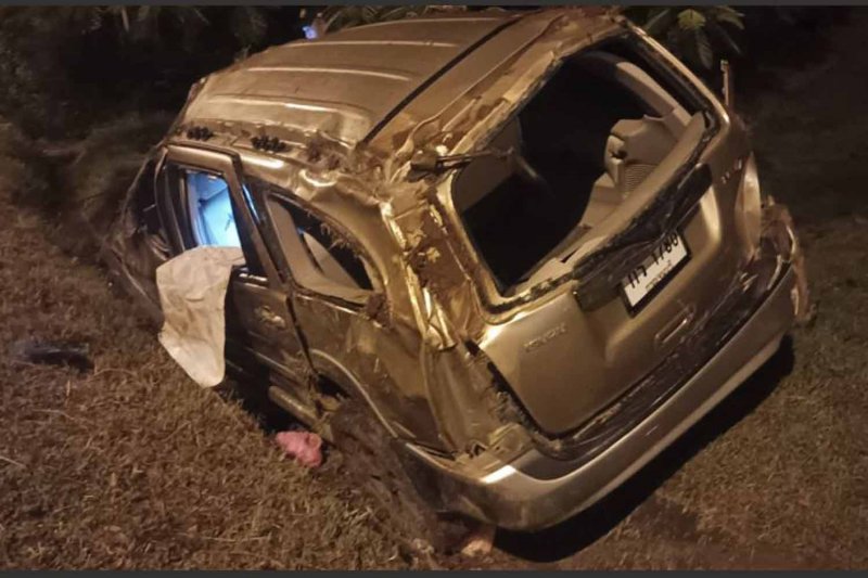 28 нелегальных мигрантов из Мьянмы выжили после падения автомобиля в Канчанабури