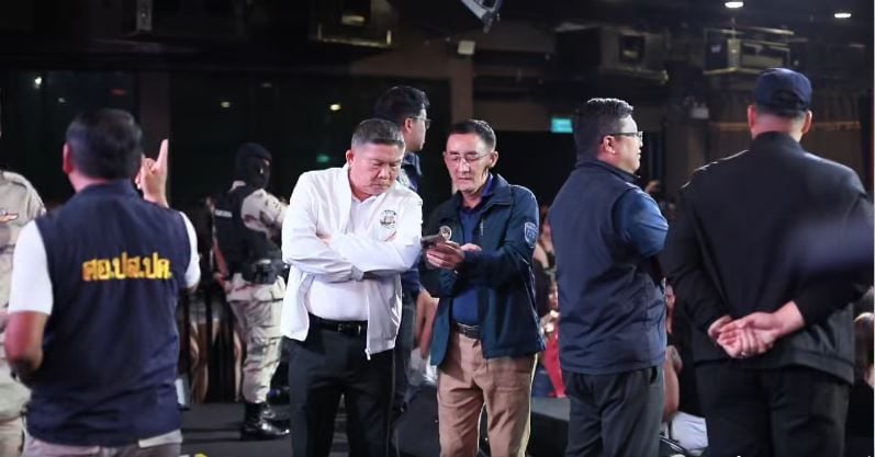 415 человек дали положительный результат на наркотики в результате рейда в ночном клубе Супханбури (видео)