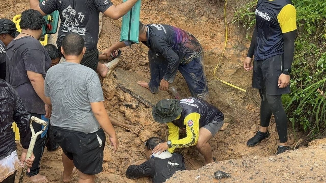 В Чиангмае погиб чиновник муниципалитета в результате обрушения дороги