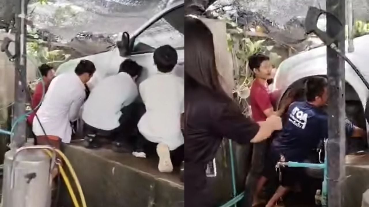 Грузовик задавил бирманского рабочего в центре по уходу за автомобилями в Чонбури