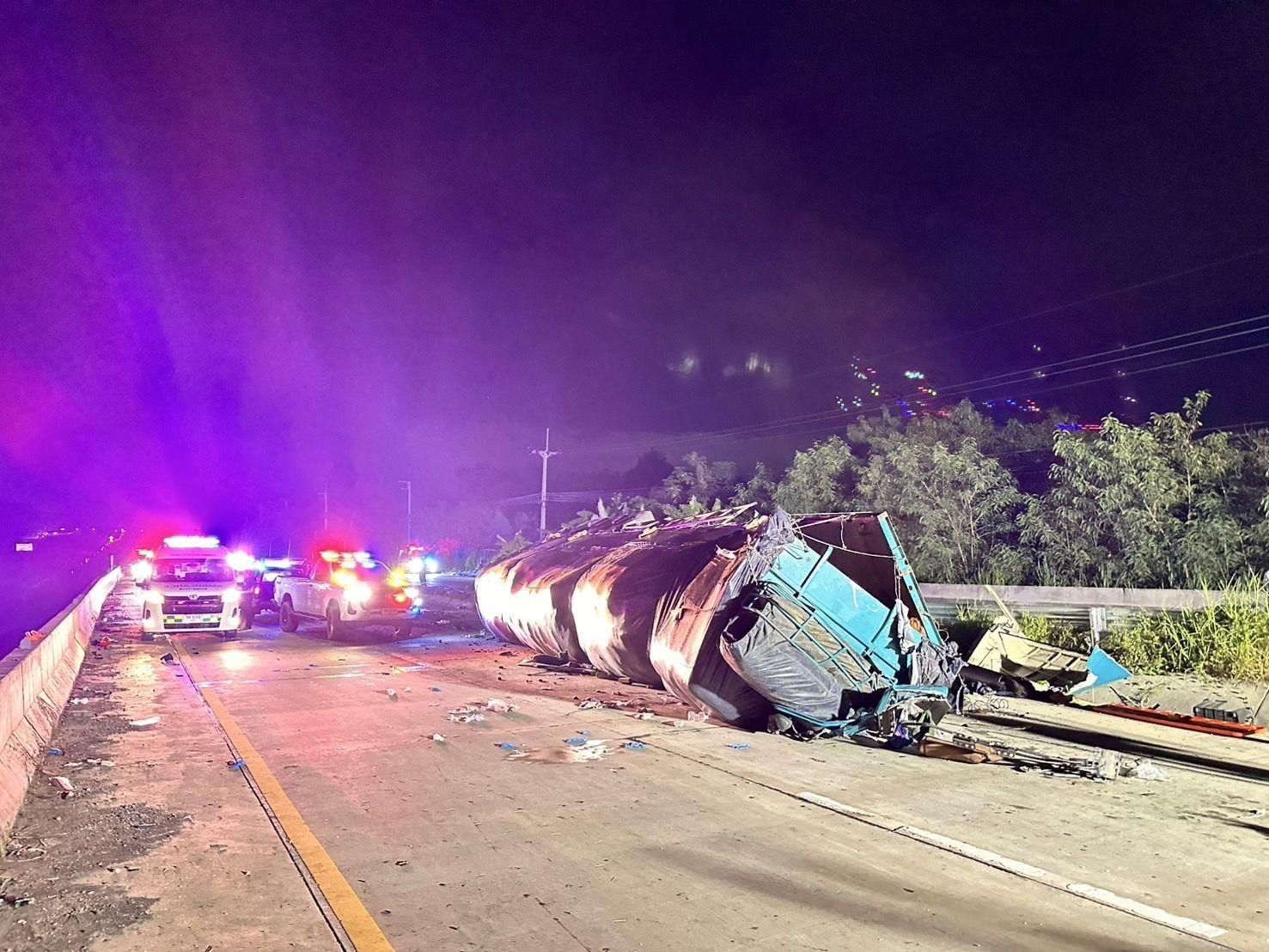 ДТП с грузовиком в Чонбури: женщина погибла, 5 человек получили ранения в цепной аварии