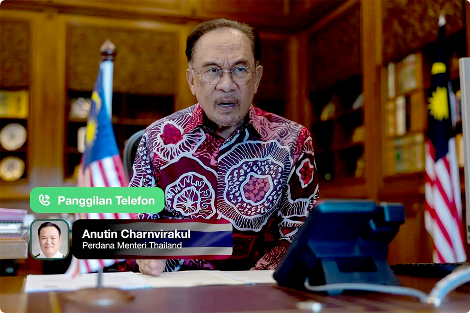 Малайзийский премьер-министр Анвар приглашает тайского премьер-министра Анутина укрепить связи, обсуждает пограничные напряжённости