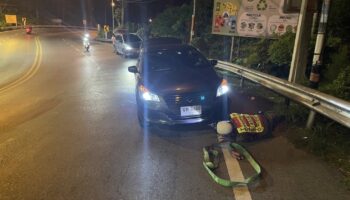 Патонгские полицейские спасли застрявшего водителя, у которого закончился бензин