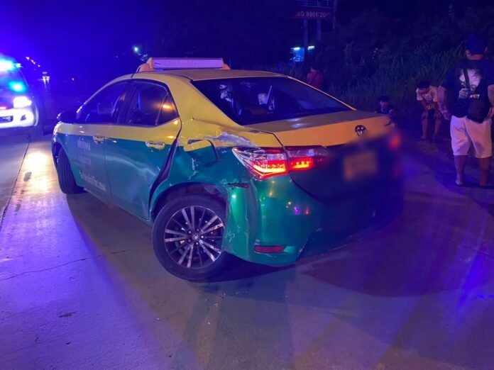 Паттайский байкер погиб в аварии на высокой скорости с такси