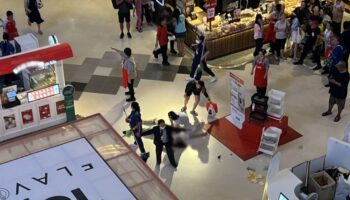 Подозреваемый в изнасиловании в Нонтхабури погиб после опасного падения с торгового центра