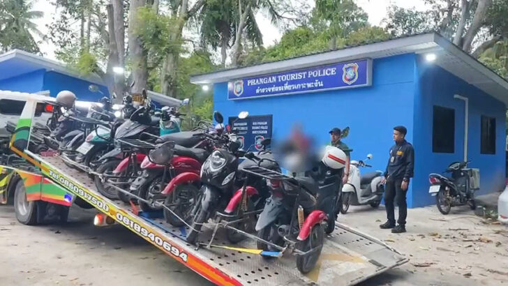 Российский мужчина арестован за незаконный бизнес по продаже мотоциклов на Ко Пхангане