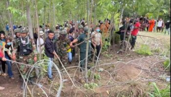 Тайская полиция стреляла резиновыми пулями в столкновении на границе с Камбоджей (видео)