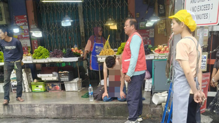 Хатйайский рынок шокирован самоповреждениями французского туриста