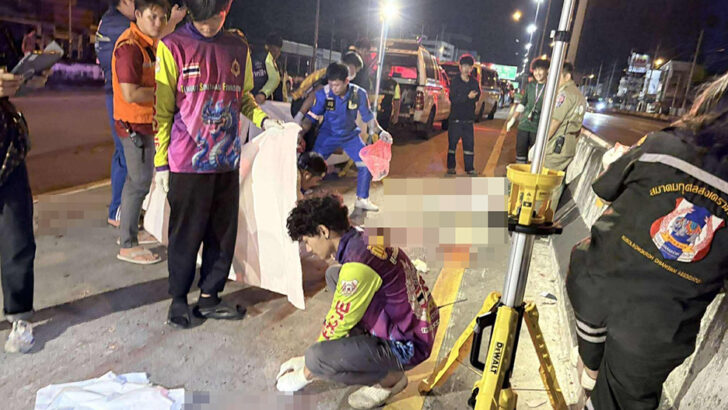 Британский мотоциклист погиб в результате наезда трех автомобилей в Чианг Мае