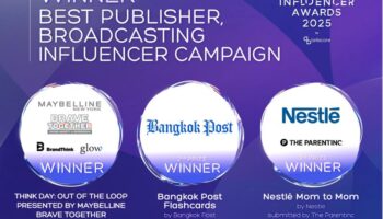 Вокабулярный флешкарта Bangkok Post заняла 2-е место в категории Лучший издатель, Кампания по влиянию в области вещания