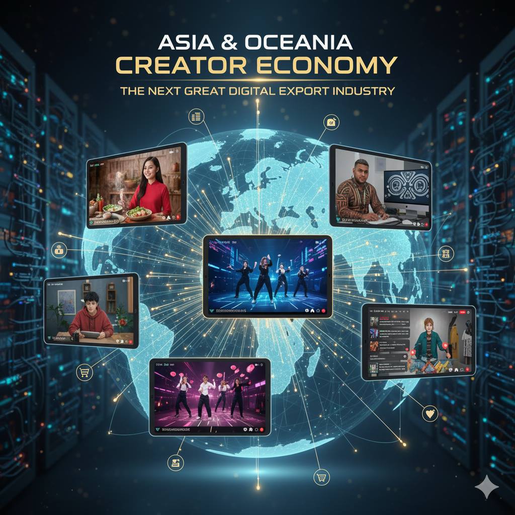 Восхождение экономики создателей Азии и Океании: новый цифровой экспортный гигант