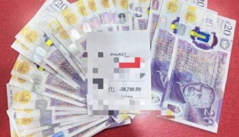 Иностранный мужчина обманул обменные пункты Пхукета поддельными фунтовыми банкнотами