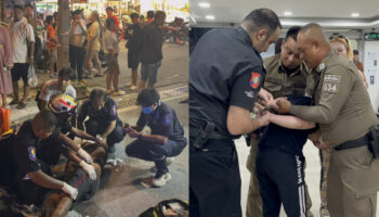 Паттайя сталкивается с двойными проблемами: ранен индиец, бразилец нападает на полицию