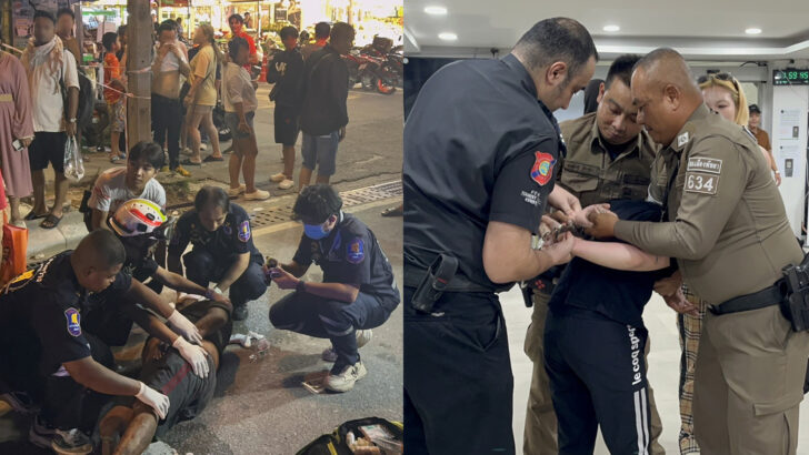 Паттайя сталкивается с двойными проблемами: ранен индиец, бразилец нападает на полицию