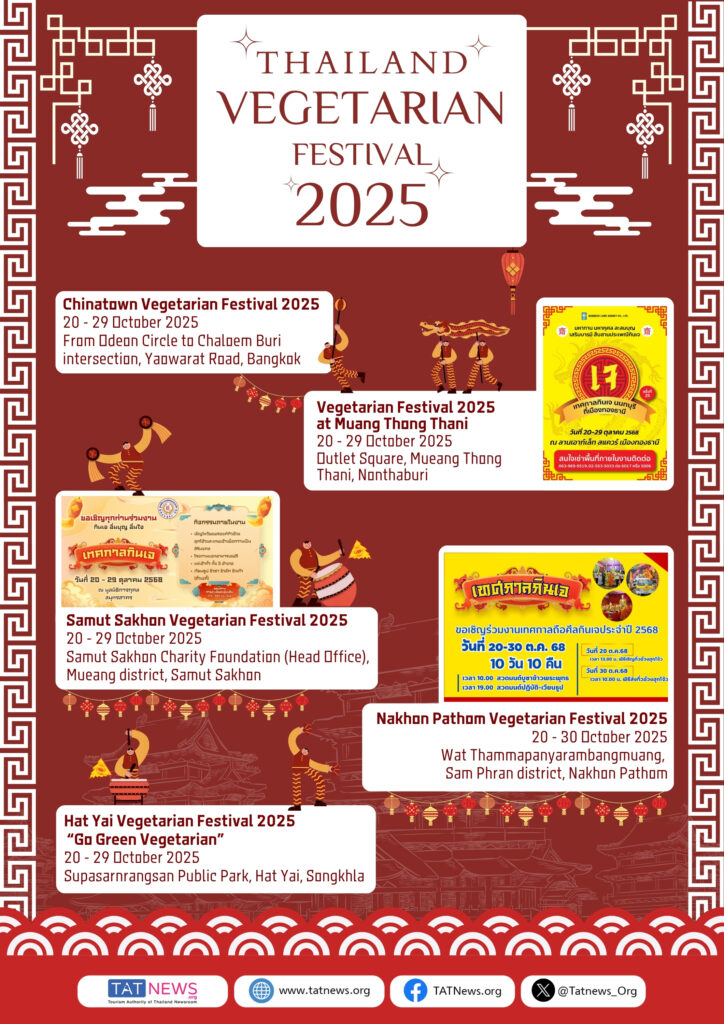 Тайландский вегетарианский фестиваль 2025 года празднует духовную чистоту и культурное наследие