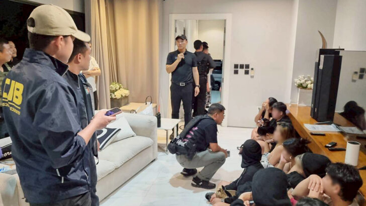 Тайская полиция раскрыла 24 мошенника в роскошной вилле, включая 21 филиппинца.