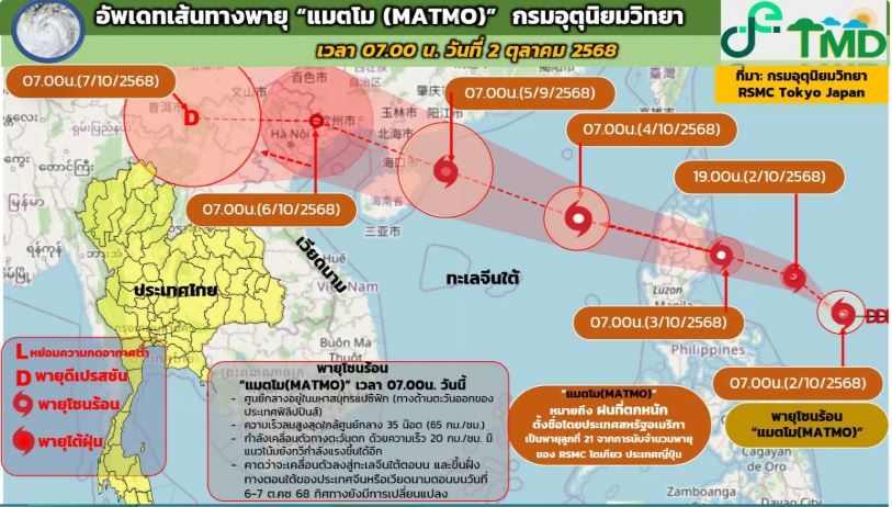 Шторм надвигается рядом с Таиландом, так как дождь и штормовое море наступают