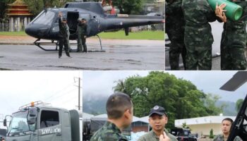 Армейские вертолеты доставляют критически важные грузы в пострадавшие от наводнения сообщества в Сонгкле