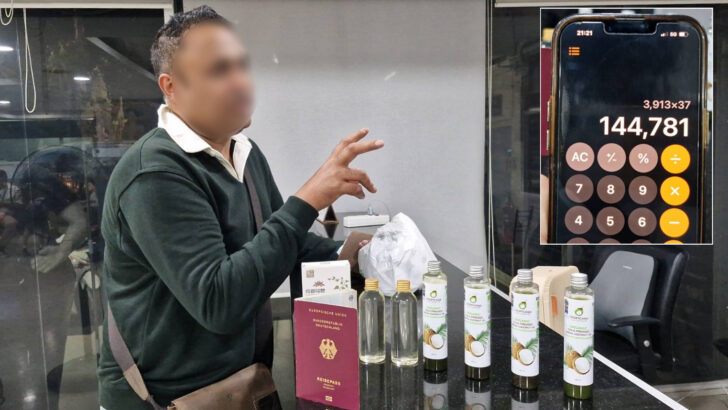 Немецкий турист стал жертвой мошенничества на сумму 4,000 евро за кокосовое масло в Паттайе