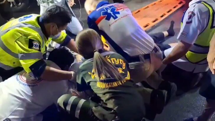 Пенсионерка погибла после того, как мотоцикл сбил её на пешеходном переходе в Бангкоке