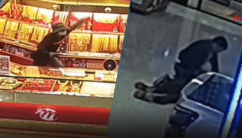 Солист-золотой грабитель схвачен быстро сообразительными полицейскими в торговом центре Самут Сакхон