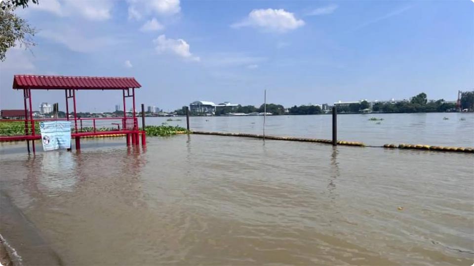 Высокие приливы повышают риск наводнений вдоль нижнего Пхрая с 18 по 28 декабря