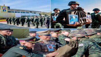 Королевские новогодние подарки, врученные Военным силам пограничной обороны в Са Каео под командованием Его Величества