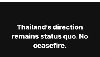 Премьер-министр Анутин подтверждает жесткую позицию: «Таиланд не будет вступать в прекращение огня»