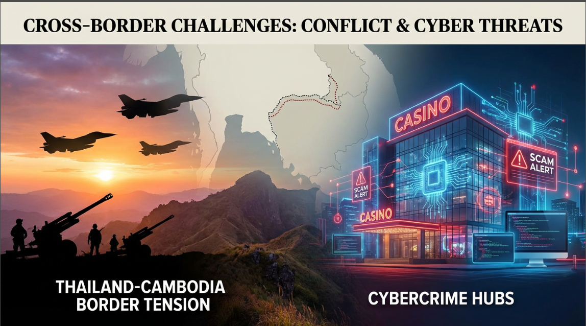 Таиланд меняет фокус на пограничные споры, нацеливаясь на синдикаты киберпреступности
