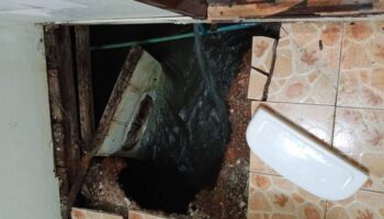 Туалет на плоту выбрасывает гостя в реку