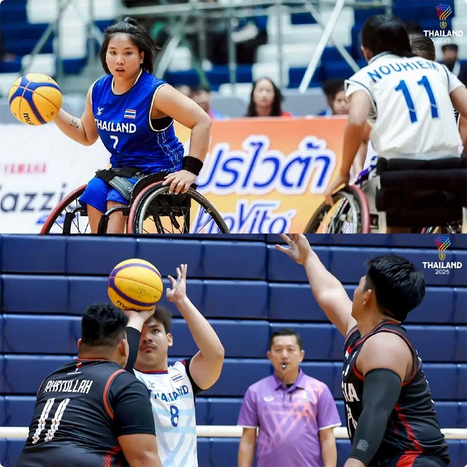 Команды по баскетболу на колясках 3×3 Таиланда выходят в финал за золотую медаль на Параиграх АСЕАН