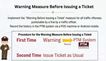 Королевская тайская полиция внедряет правило дорожного движения с предупреждением в начале 2026 года