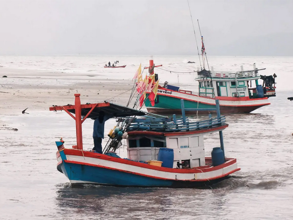 Королевский тайский флот объявляет, что воды Трат безопасны, так как рыболовство возобновляется после easing напряженности на границе.