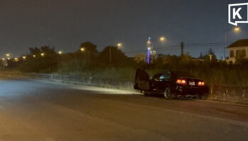 Мужчина раз crashed car after argument with wife in Chonburi