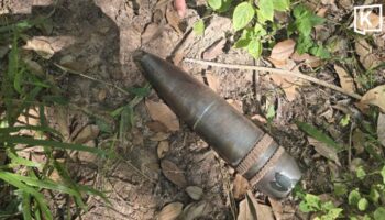 Поиск неразорвавшихся боеприпасов рядом с границей продолжается