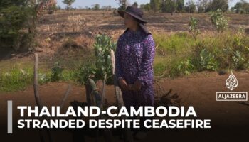 Покинутые семьи застряли на границе Таиланда и Камбоджи, несмотря на прекращение огня