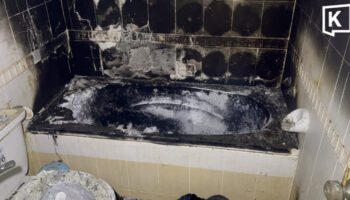 Проблемы с электроснабжением приводят к пожару, когда семья полагается на свечи