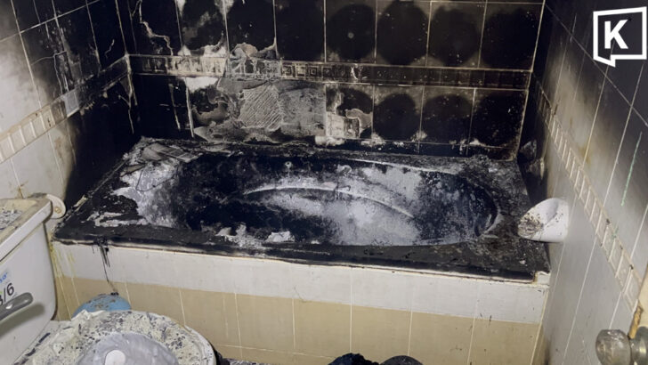 Проблемы с электроснабжением приводят к пожару, когда семья полагается на свечи